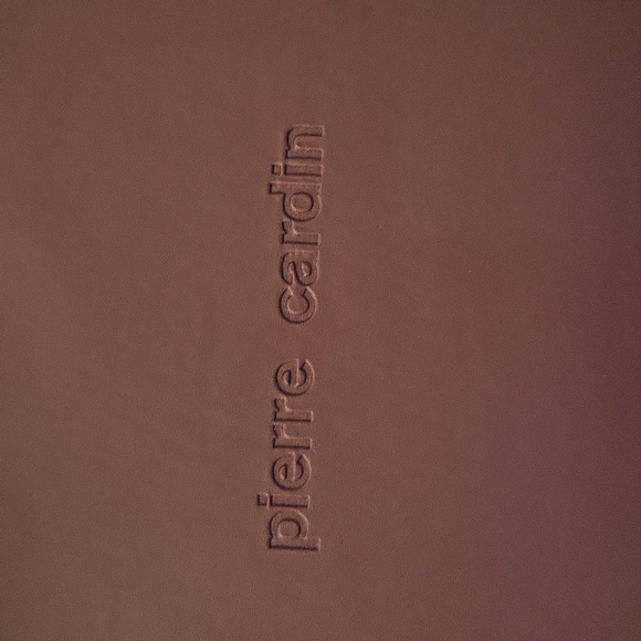 Pierre Cardin Handkerchief 5 Blue Brown Gray 2 White In Faux Leather Box - Picture 4 of 5